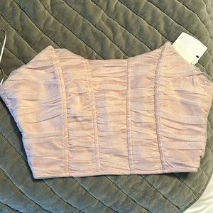 Pink corset top